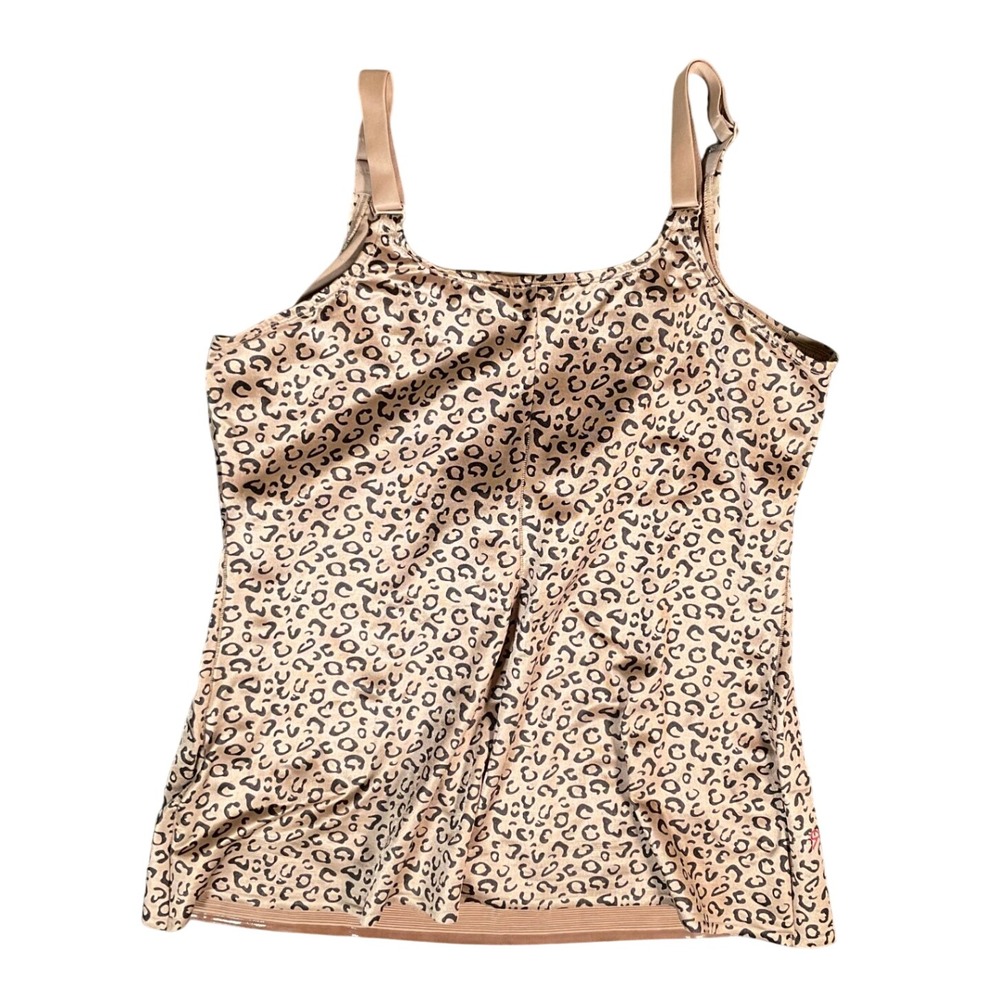 Ruby Ribbon Shapewear Cami Womens 44 Cheetah Fawn Lace Lift Luxe 3058 - Picture 3 of 4
